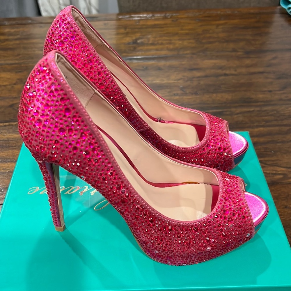 Barbie Heels!! Lauren Lorraine candy pink high heels